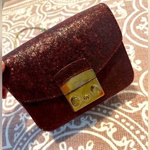 Limited edition Furla Metropolis mini bag in burgundy